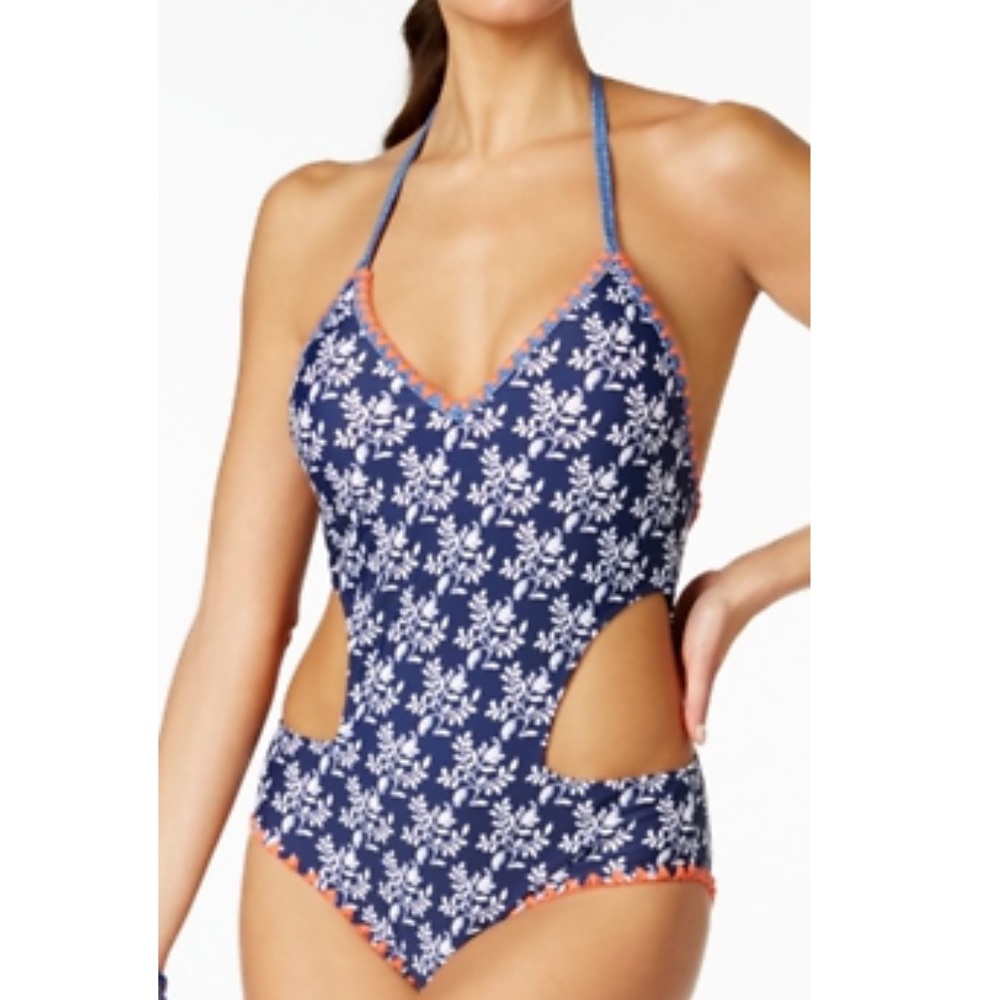 NWT Jessica Simpson Navy Vine About It One Piece